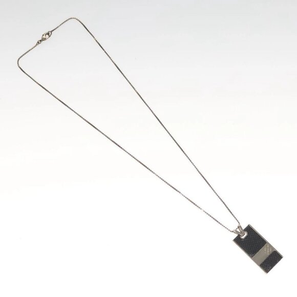 LOUIS VUITTON Damier Graphite Pandantif Soho Necklace - Picture 2 of 15